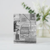 Tekenen op een algemene winkel, 1938 briefkaart (Staand voorkant)