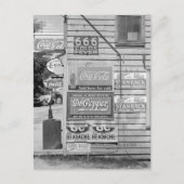 Tekenen op een algemene winkel, 1938 briefkaart (Voorkant)