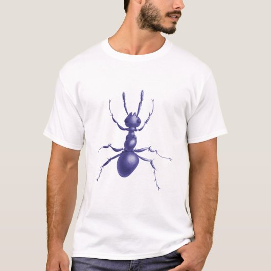 Tekenen Paarse Ant Mannen T-shirt (Voorkant)