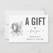 Tekenen Roos ventilator zwart/wit schoonheidssalon (Voorkant)