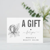 Tekenen Roos ventilator zwart/wit schoonheidssalon (Staand voorkant)