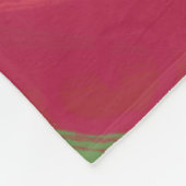 Tekenen roze harten op aangepaste kleur fleece deken (Hoek)