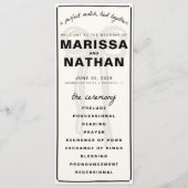 Tekenen Samen Boog Trouwprogramma Programmakaart (Voorkant)