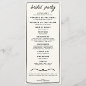 Tekenen Samen Boog Trouwprogramma Programmakaart (Achterkant)