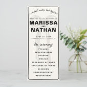 Tekenen Samen Boog Trouwprogramma Programmakaart (Staand voorkant)