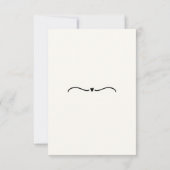 Tekenen samen bruiloft RSVP kaartje (Achterkant)