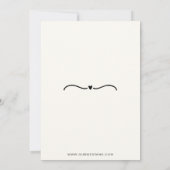 Tekenen samen bruiloft save the date (Achterkant)