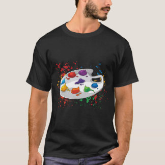 Tekenen Schilderen Art Paint Palette Painter Sketc T-shirt