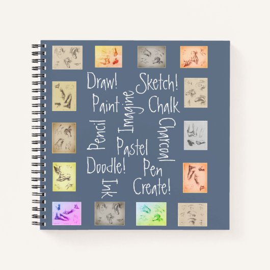 Tekenen, schilderen, schetsen Antiek onderzoeken a Notitieboek (Voorkant)