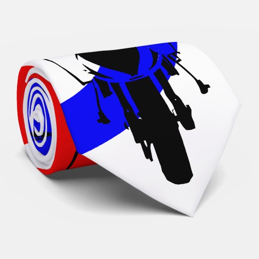 Tekenen scooter op halfmat doel stropdas (Opgerold)