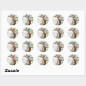 tekenen: US Collage Ronde Sticker (Vel)