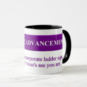 Tekenen van bevordering werknemer mok (Voorkant rechts)