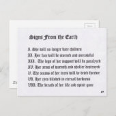 Tekenen van de aarde briefkaart (Voorkant / Achterkant)