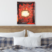 Tekenen van de aarde canvas afdruk (Insitu (Slaapkamer))