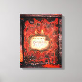 Tekenen van de aarde canvas afdruk (Voorkant)