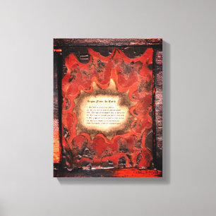 Tekenen van de aarde canvas afdruk