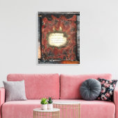 Tekenen van de aarde canvas afdruk (Insitu (Woonkamer))