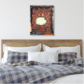 Tekenen van de aarde canvas afdruk (Insitu (Slaapkamer))