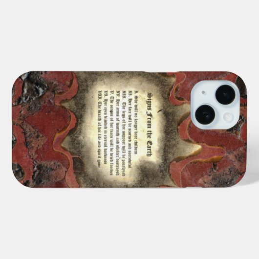 Tekenen van de aarde Case-Mate iPhone case (Achterkant (horizontaal))