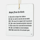 Tekenen van de aarde keramisch ornament (Links)