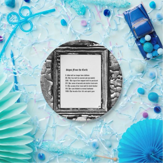 Tekenen van de aarde papieren bordje (Feest)