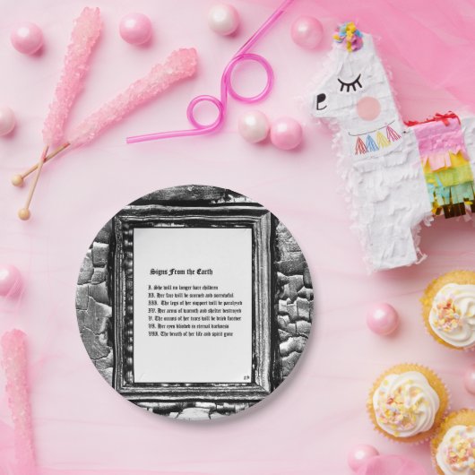 Tekenen van de aarde papieren bordje (Feest)