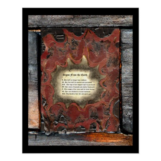 Tekenen van de aarde poster (Voorkant)