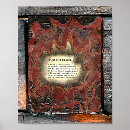 Tekenen van de aarde poster (Voorkant)