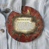 Tekenen van de aarde ronde button 6,0 cm (In situ)