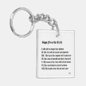 Tekenen van de Aarde Sleutelhanger (Voorkant Links)