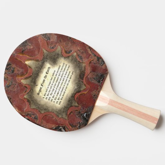 Tekenen van de aarde tafeltennisbatje (Zijkant)