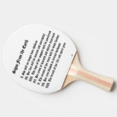 Tekenen van de aarde tafeltennisbatje (Zijkant)