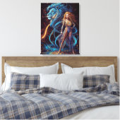 Tekenen van de dierenriem - Leo Canvas Afdruk (Insitu (Slaapkamer))