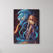 Tekenen van de dierenriem - Leo Canvas Afdruk (Voorkant)