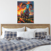 Tekenen van de dierenriem - Ram Canvas Afdruk (Insitu (Slaapkamer))