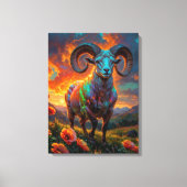 Tekenen van de dierenriem - Ram Canvas Afdruk (Voorkant)
