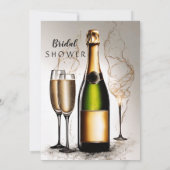 Tekenen van de elegantie van vrijgezellenfeest kaart (Achterkant)