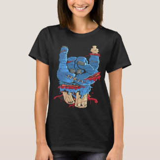 Tekenen van de hoorns Bloed bot hand T-shirt