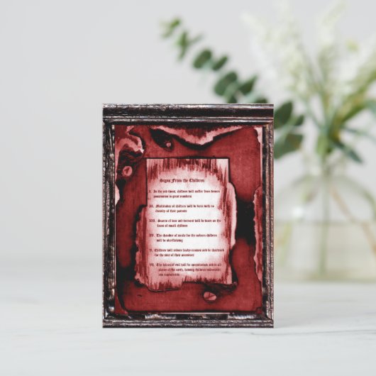 Tekenen van de kinderen briefkaart (Staand voorkant)