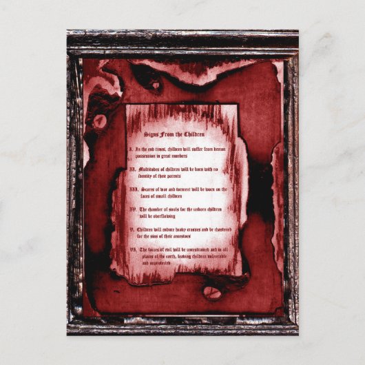 Tekenen van de kinderen briefkaart (Voorkant)