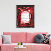 Tekenen van de kinderen canvas afdruk (Insitu (Woonkamer))