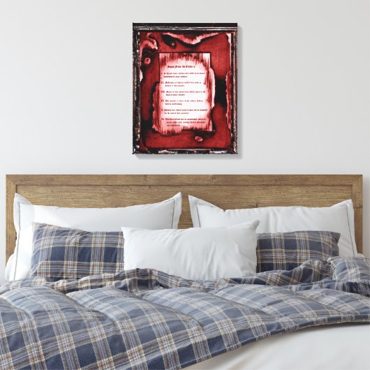 Tekenen van de kinderen canvas afdruk (Insitu (Slaapkamer))