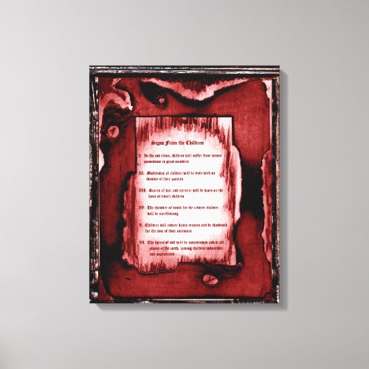 Tekenen van de kinderen canvas afdruk (Voorkant)