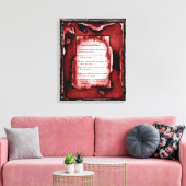 Tekenen van de kinderen canvas afdruk (Insitu (Woonkamer))