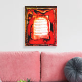 Tekenen van de kinderen canvas afdruk (Insitu (Woonkamer))