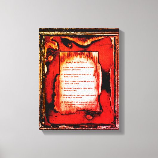 Tekenen van de kinderen canvas afdruk (Voorkant)