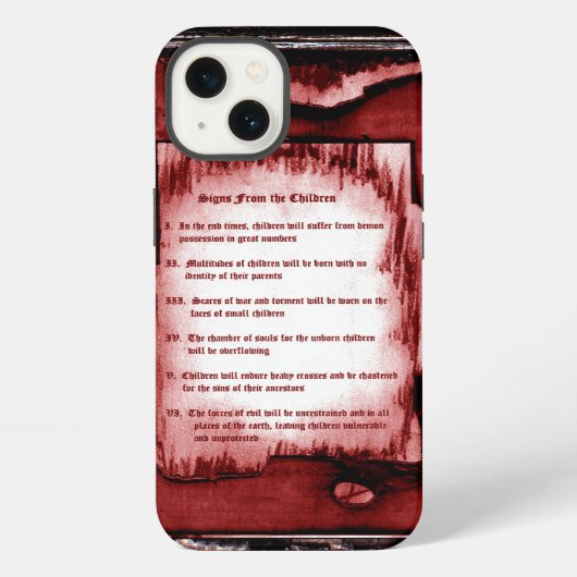Tekenen van de kinderen iPhone hoesje (Achterkant)