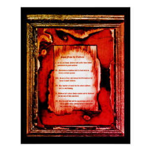 Tekenen van de kinderen poster