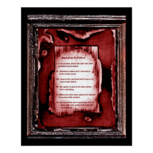 Tekenen van de kinderen poster