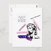 Tekenen van de menopauze briefkaart (Voorkant / Achterkant)